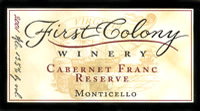 First Colony Cabernet Franc Reserve