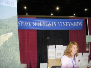 Stone Mountain Vineyards tasting booth