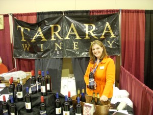 Tarara Winery tasting booth