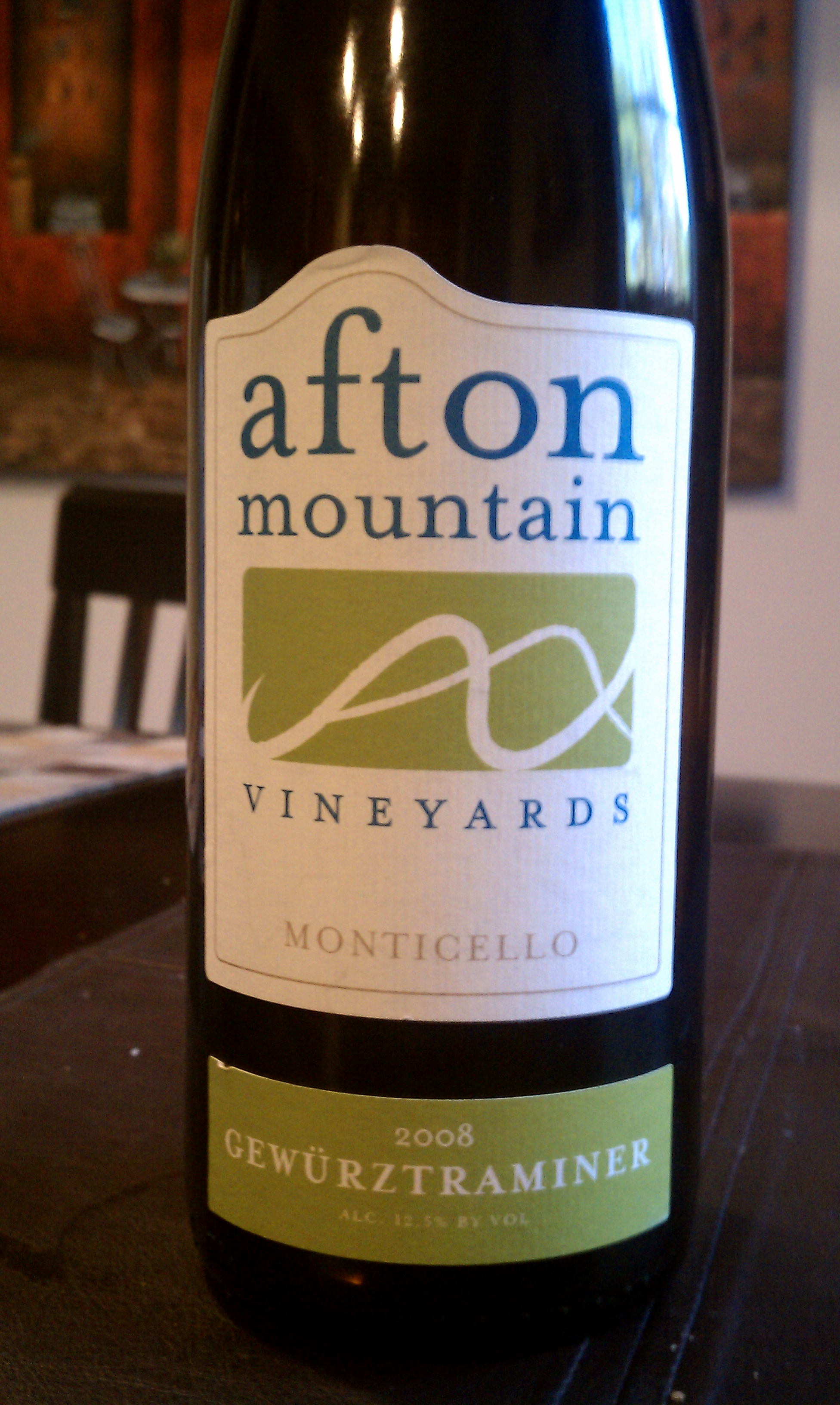 2008 Afton Mountain Vineyards Gewurztraminer from Virginia