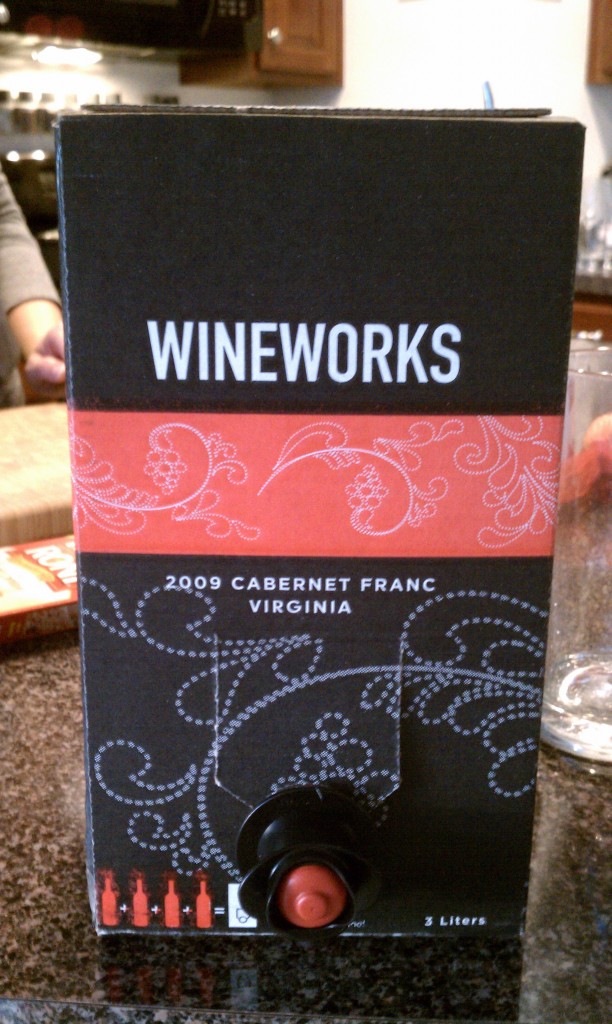 2009 Virginia Wineworks Bag in the Box Cabernet Franc