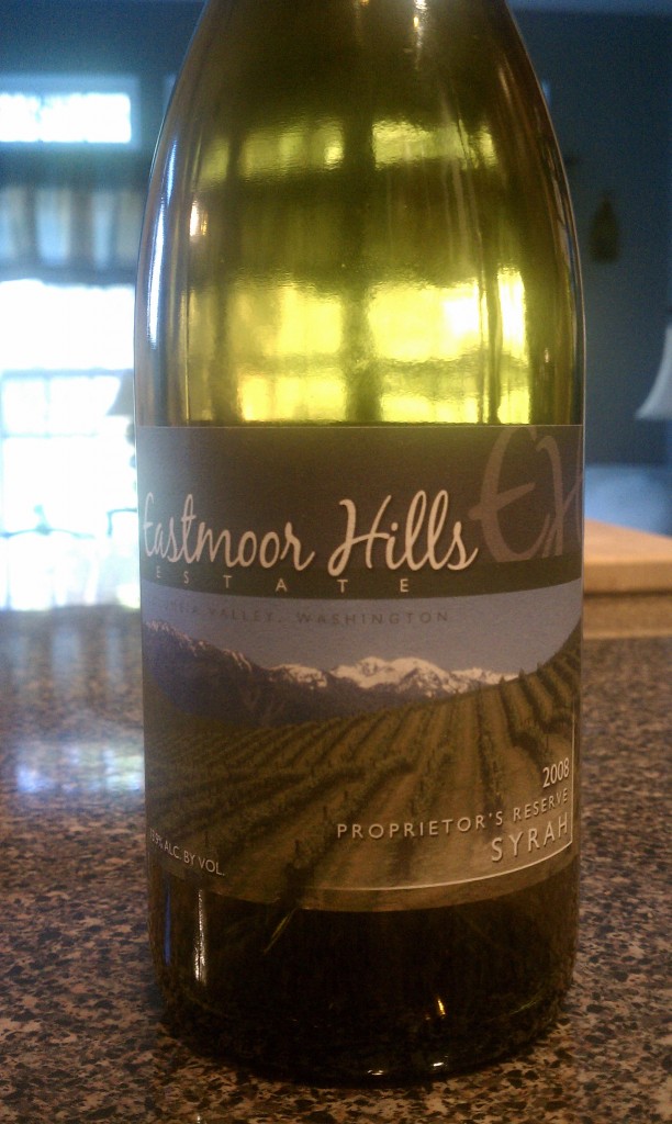 2008 Eastmoor Hills Proprietor's Reserve Syrah 