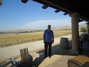 George on the patio at McGrail Vineyards