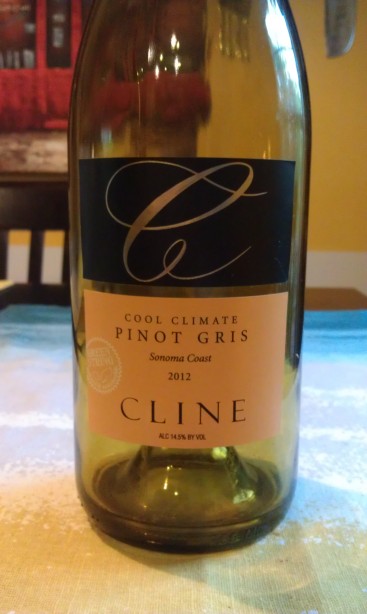 2012 Cline Cool Climate Pinot Gris