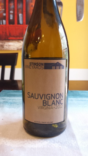 2012 Stinson Vineyards Sauvignon Blanc