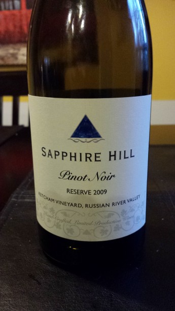 2009 Sapphire Hill Pinot Noir Reserve