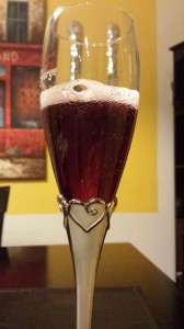 Banfi Piemonte Rosa Regale in the glass