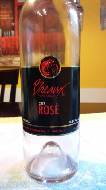 2012 Breaux Vineyards Rose'