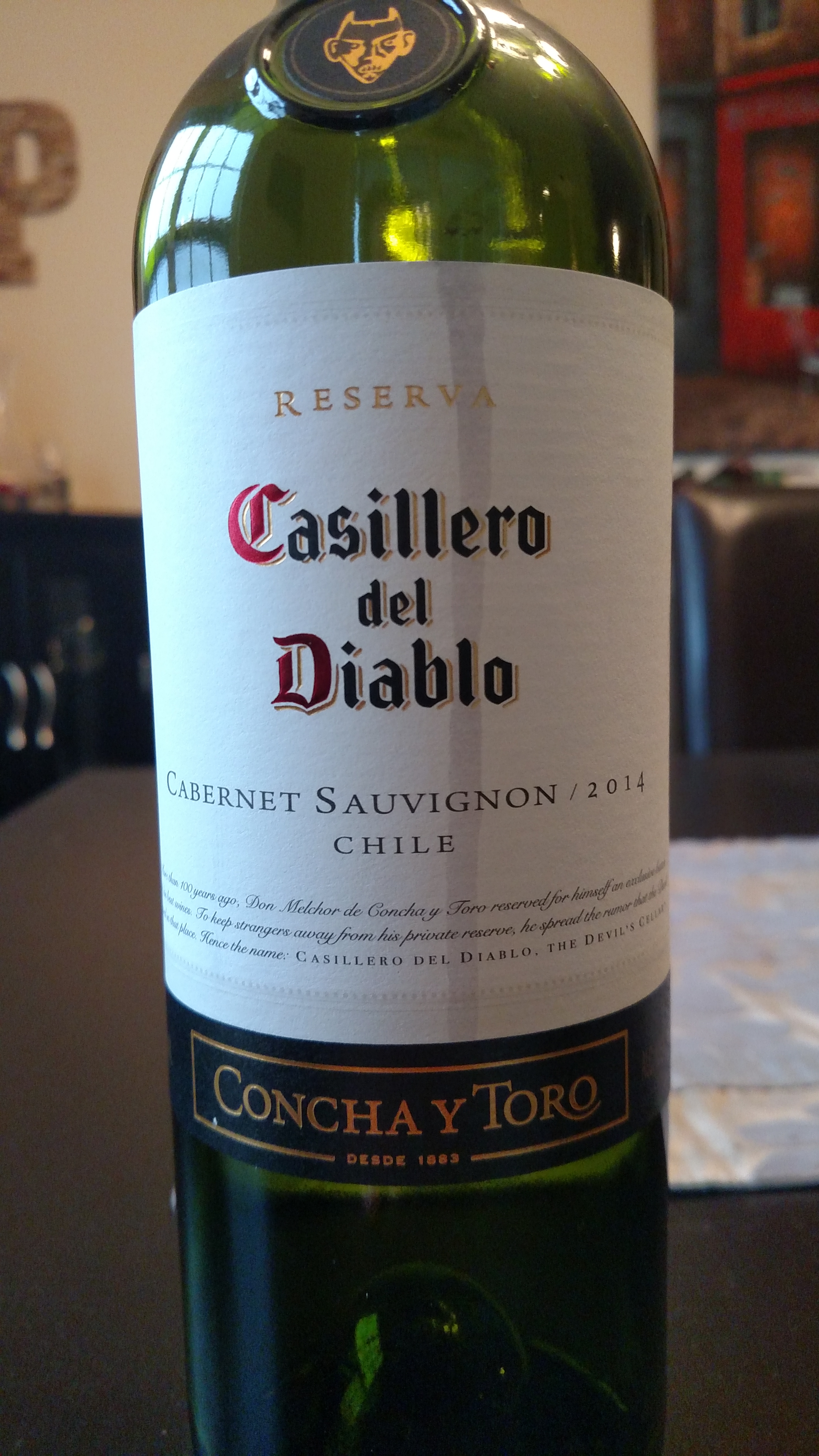 2014 Casillero del Diablo Reserva Cabernet Sauvignon