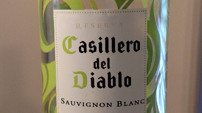 Image of a bottle of 2016 Concha y Toro Casillero del Diablo Reserva Sauvignon Blanc