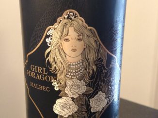 Image of a bottle of 2014 Girl & Dragon Malbec