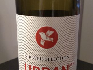 Picture of a bottle of 2015 Urban Riesling wine