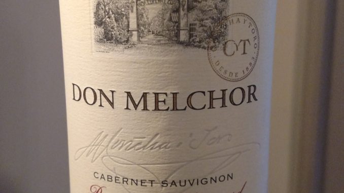 Picture of a bottle of 2013 Don Melchor Cabernet Sauvignon