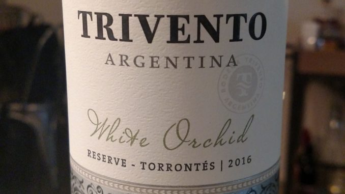 Picture of a bottle of 2016 Trivento White Orchid