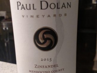 Photo of a bottle of 2015 Paul Dolan Zinfandel