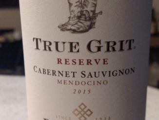 Image of a bottle of 2015 True Grit Reserve Cabernet Sauvignon