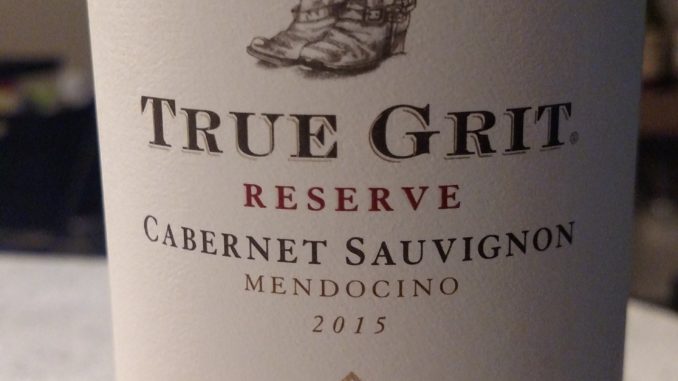 Image of a bottle of 2015 True Grit Reserve Cabernet Sauvignon