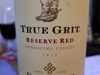 Image of a bottle of 2013 Parducci True Grit Reserve Red