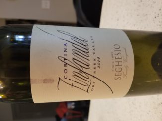 Image of a bottle of 2014 Seghesio Family Vineyards Cortina Zinfandel