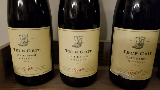 Image of True Grit Petite Sirah Vertical