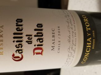 Image of a bottle of 2016 Casillero del Diablo Malbec