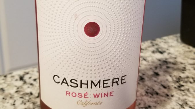 Image of a bottle of 2017 Cashmere Rose'