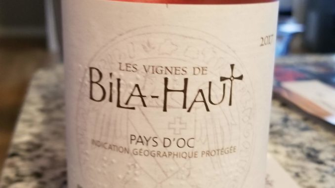 2017 Michel Chapoutier Bila-Haut Rose' Image of a bottle of 2017 Michel Chapoutier Bila-Haut Rose'