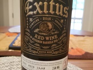 Image of a bottle of 2016 Exitus Red Wine