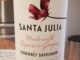 Image of a bottle of 2017 Santa Julia Cabernet Sauvignon