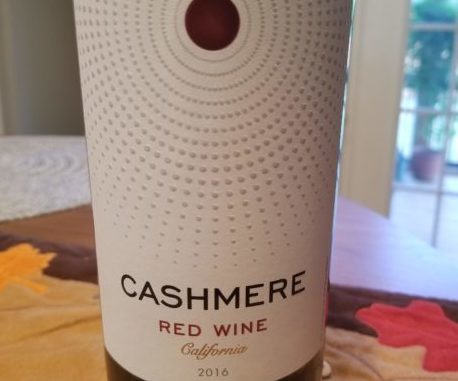 2016 Cashmere Red Wine Image of a bottle of 2016 Cashmere Red Wine