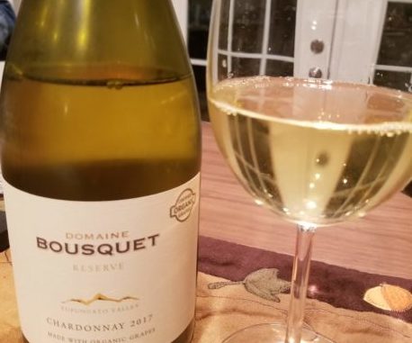 Image of a bottle of 2017 Domaine Bousquet Reserve Chardonnay