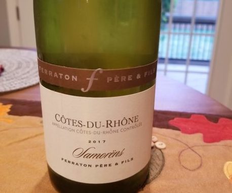 2017 Ferraton Pere & Fils Cotes-du-Rhone Samorens Blanc Image of a bottle of 2017 Ferraton Pere & Fils Cotes-du-Rhone Samorens Blanc