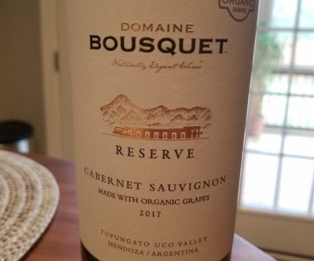 Image of a bottle 2017 Domaine Bousquet Reserve Cabernet Sauvignon