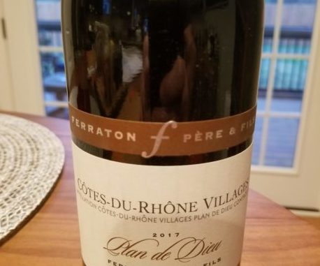 Image of a bottle of 2017 Ferraton Pere & Fils Cotes-du-Rhone Villages Plan de Dieu