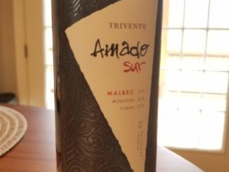 Image of a bottle of 2016 Trivento Amado Sur Malbec