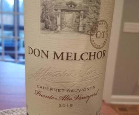 Image of a bottle of 2015 Don Melchor Cabernet Sauvignon