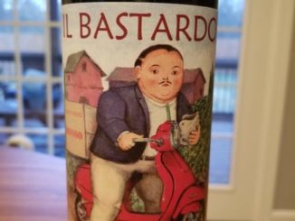 Image of a bottle of 2017 Il Bastardo Sangiovese