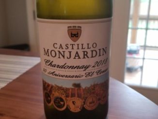 Image of a bottle of 2018 Castillo Monjardin "El Cerezo" Chardonnay