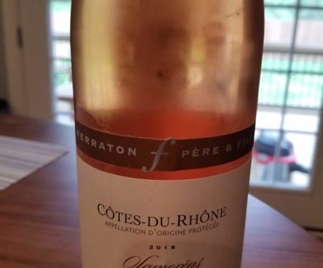 Image of a bottle of 2018 Ferraton Pere & Fils Cotes-du-Rhone Samorens Rose'