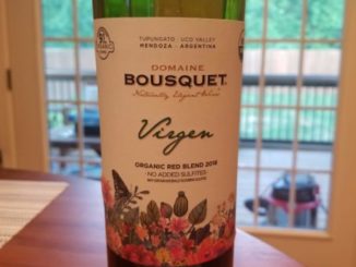 Image of a bottle of 2018 Domaine Bousquet Virgen Organic Red Blend