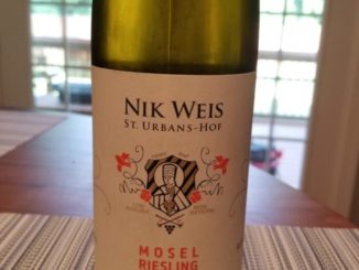 Image of a bottle of 2018 St. Urbans-Hof Estate Dry Riesling