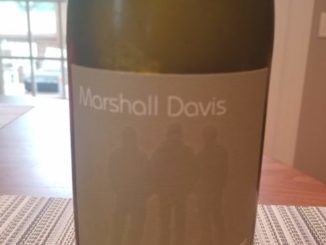 Image of a bottle of 2017 Marshall Davis Estate Chardonnay