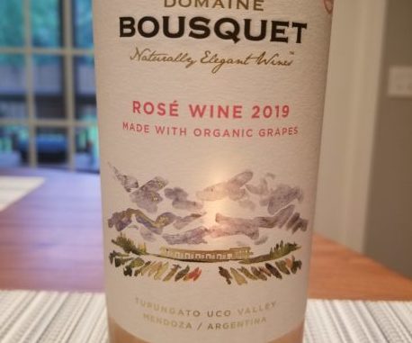 Image of a bottle of 2019 Domaine Bousquet Rose'