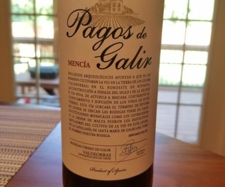 Image of a bottle of 2016 Pagos de Galir Mencia