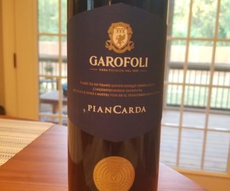 Image of a bottle of 2016 Garofoli "Piancarda" Rosso Conero DOC