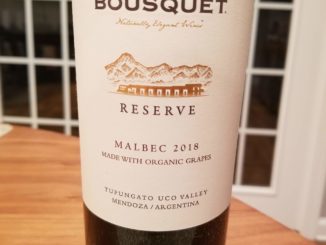 Image of a bottle of 2018 Domaine Bousquet Reserve Malbec