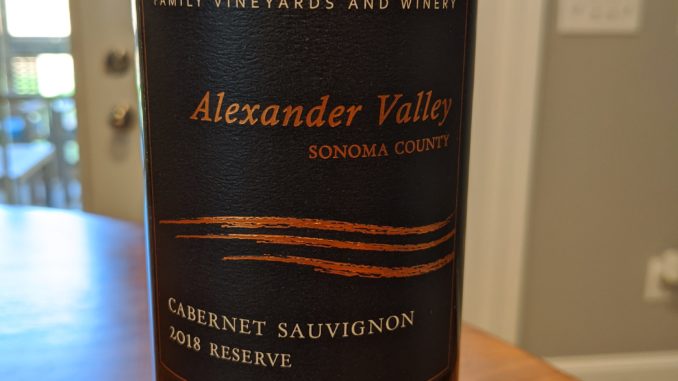 IMG_20200515_175429 Image of a bottle of 2018 River Road Reserve Cabernet Sauvignon