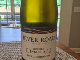 Image of a bottle of 2019 River Road Double Oaked Chardonnay