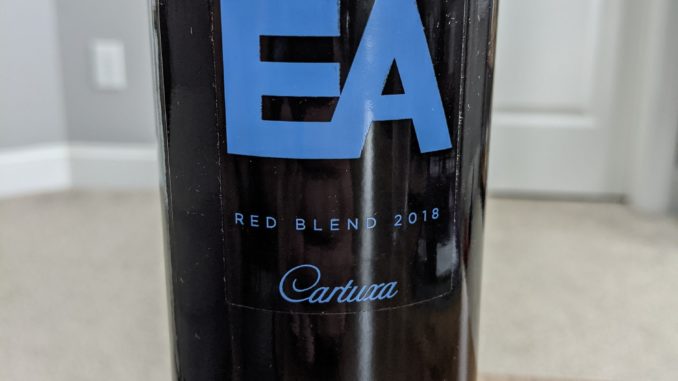 Image of a bottle of 2018 Catuxa EA Red Blend