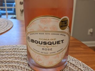 Image of a bottle of Domaine Bousquet Charmat Brut Rose'